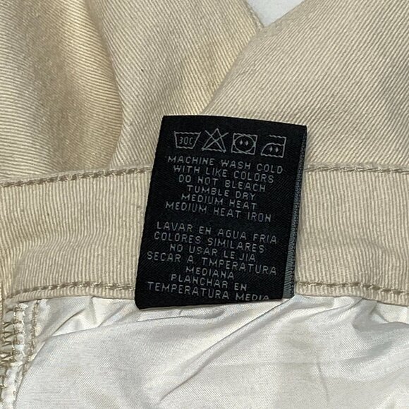 Freehold Mid Rise Cream Distressed Skinny Denim Jeans NWOT 30 Zip Pocket Stretch - Picture 14 of 14